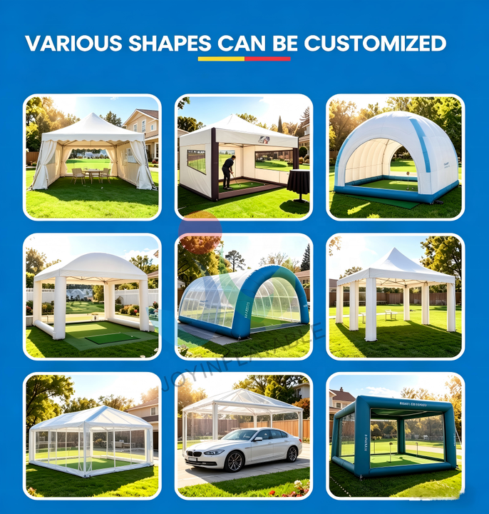 Custom Outdoor Pvc Waterproof Inflatable Golf Simulator Tent Inflatable Golf Simulator Tent Hitting Cage Small House Tent
