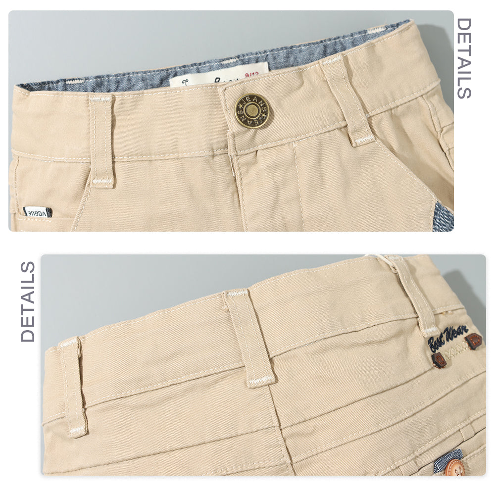 Baby wholesale sustainable  design clothing for kids Straight Leg Organic kids boys cotton chino pants