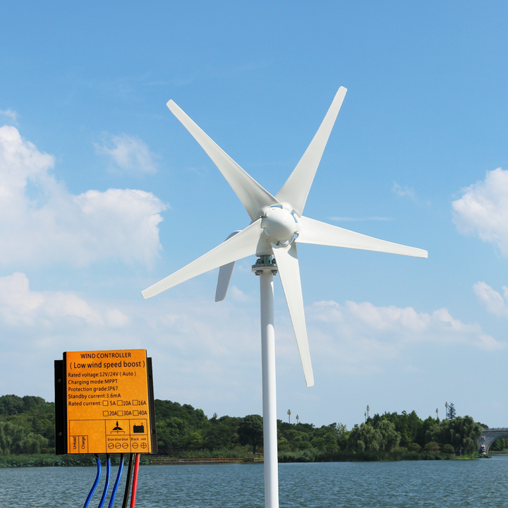 Elege 1kw Mini AC Axis Home Power Generator Controller Low Speed 1000w Wind Turbine Fan for Home Windmill Use
