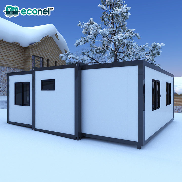 Ready-Made 5 Bedroom Modern Light Steel Folding Prefabricated Container House 40Ft & 20Ft Expandable Breathable Hotel Villa Home