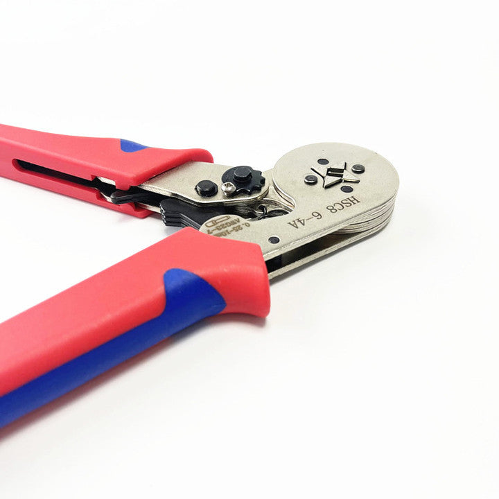 YTH Electroplated Ferrule Crimping Pliers High Carbon Steel Wire Terminal Crimper with TPR PP Handle