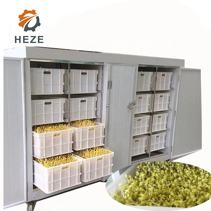 Automatic Mung Bean Sprout Machine Alfalfa Galic Barley Grass Cattle Green Fodder Bean Sprout Growing Machine