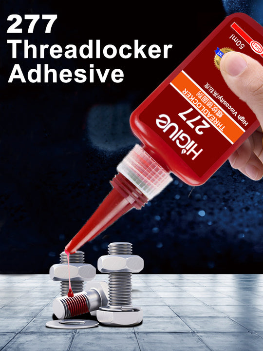 High Strength Red Liquid Anaerobic Flange Sealant 277 High Viscosity Threadlocker Screw Lock Glue for Woodworking Packing Epoxy