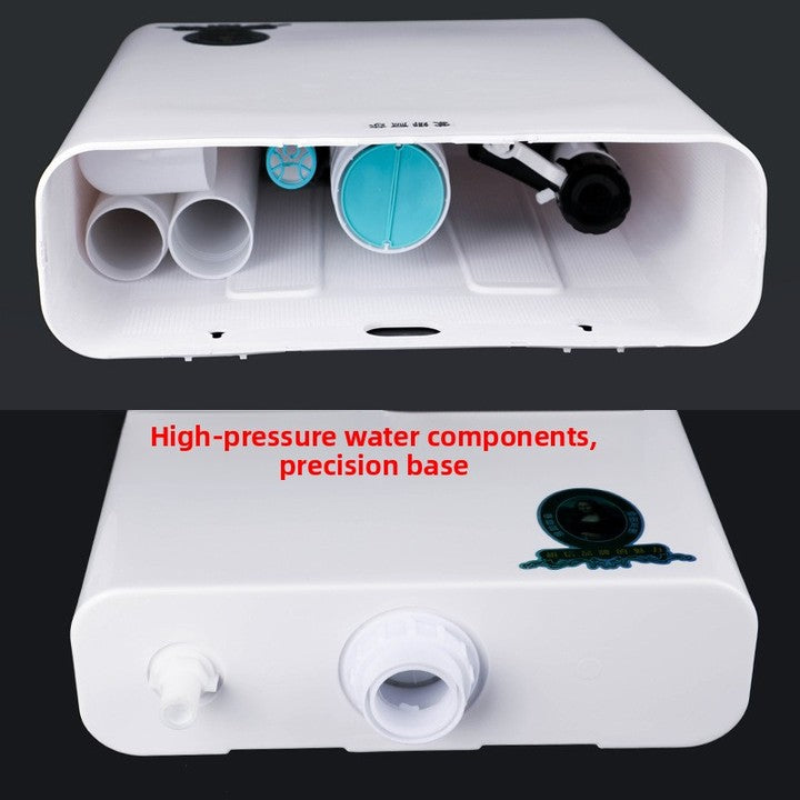 Wall-Mounted Polypropylene Toilet Tank Anti-Fall Large Capacity Strong Impulse Hand-Pressed Flush