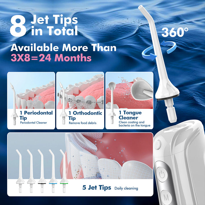 FOMIS Wholesale Portable Dental Water Flosser Oral Irrigator Ipx7 Water Irrigator Portable Dental Flosser for Teeth Cleaning FOMIS