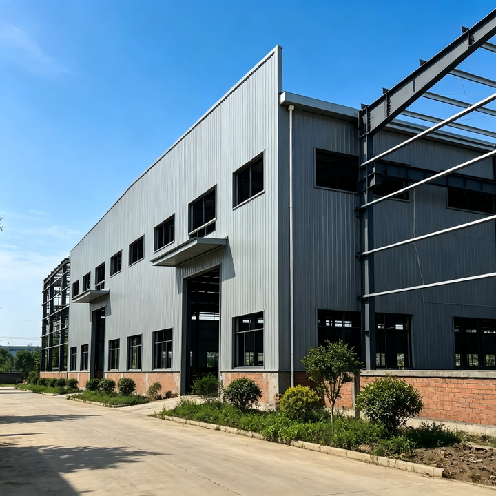 Modern Prefabricated Steel Structure Workshop with EPS Cement Wall Panels and Custom Light Steel Frame for South America