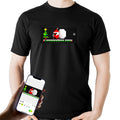 Programmable LED T-Shirt Flashing Display Custom Text Adults Black Fashionable Glowing Clothing Rave Party DJ Light Up T-Shirts