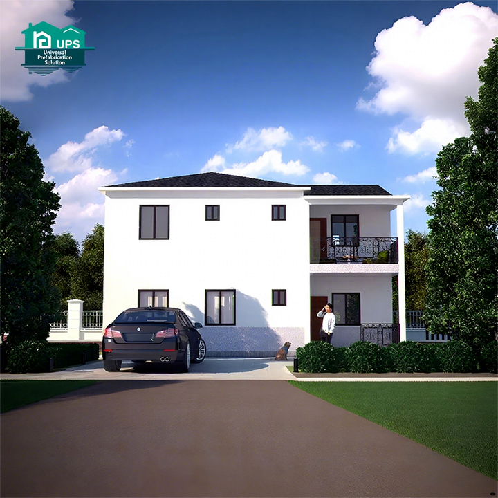 UPS Low Cost Prefab Houses Modern Luxury Cement Foam Panel Home Villa Office
