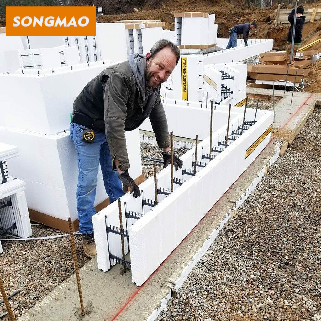 SONGMAO Factory ICF Panel EPS Concrete Blocks icf Blocks Insulated Concrete Forms