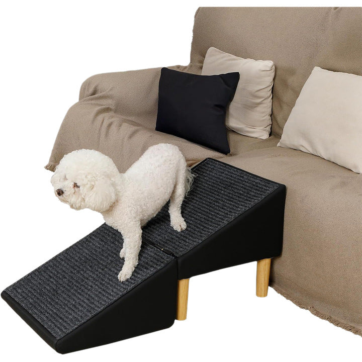 High Quality Wooden Leg Dog Ramp Ottoman Chair Pet Stairs Washable Multifunction Foot Stool for Pet