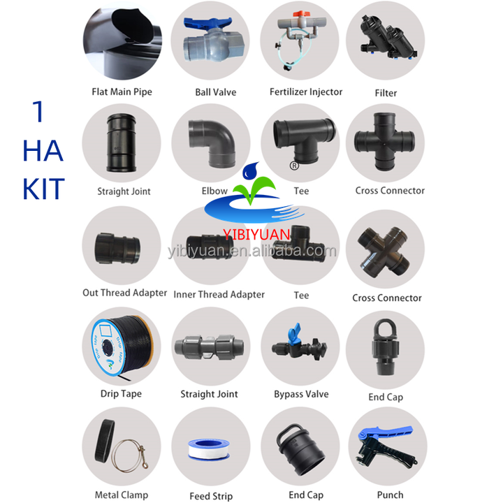 2 Hectare Drip Irrigation System Irrigation Pipes for Farms Water Hose Belt Irrigation Drip Line