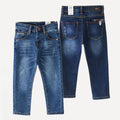 Wholesale youth jeans children's slim full-length washed jeans boys jeans kids denim pants