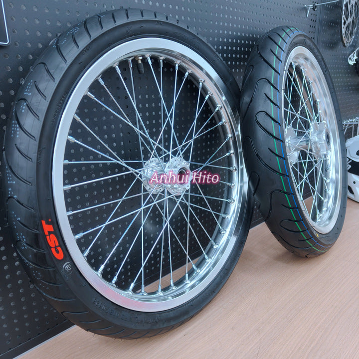 talaria xxx x3 mx3 mx4 supermotos wheel Kit Chrome-plated parts tires silver wheel rims supermoto wheels 70/90-17 90/80-17