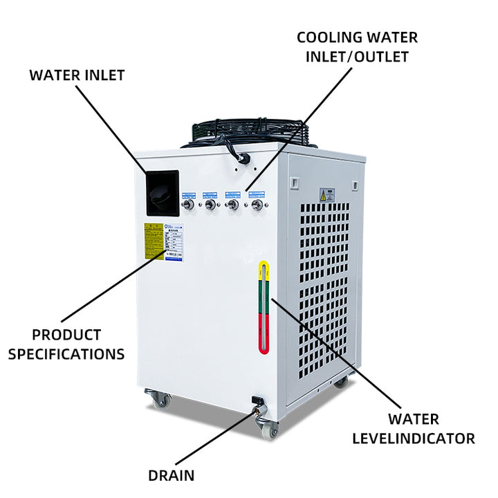 Fiber Laser Water Chiller JLFL-1000 for 1000W Fiber Laser Cutting Welding Machine Recirculating Cooling System