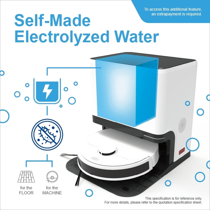 robot vacuum cleaner and mop LDS+ dual-line laser obstacle avoidance with automatic self-cleaning for office - 1 year warranty