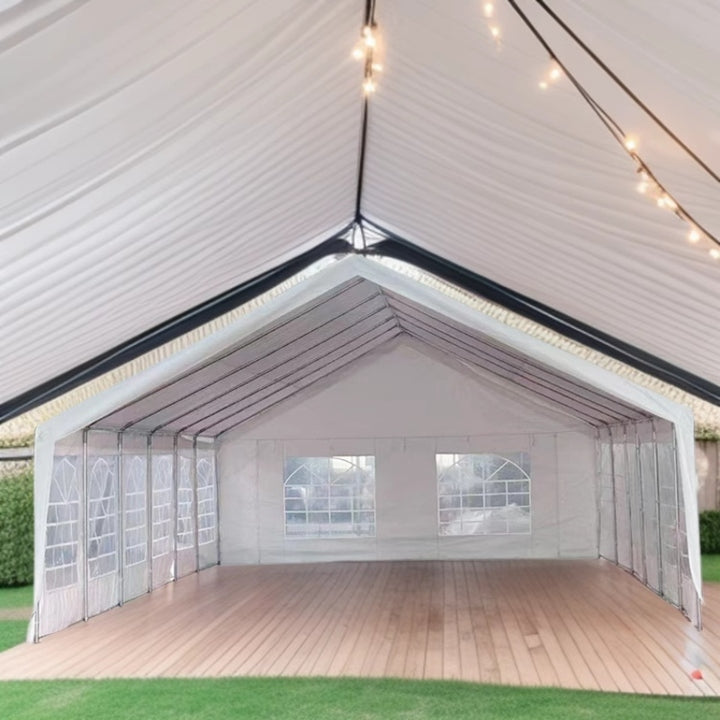 13 X 25ft with Windows European Style Parties Tent White Color Big Event Customized Canopy Outdoor Party Tents
