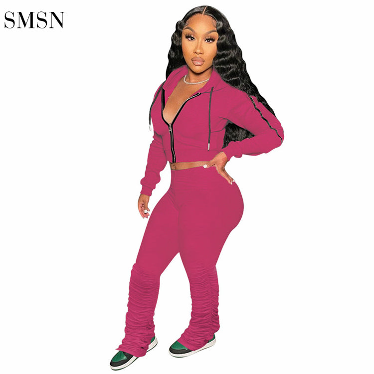 new autumn long sleeve woman clothes ladies autumn set 2 piece outfit womens two piece pants set