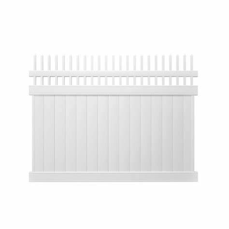 Cheap Garden Privacy Panels 8ft Outdoor 6 Feet Hight PVC Fence UV Resistant White PVC Plastic Vinyl Picket Fence Panels for Sale