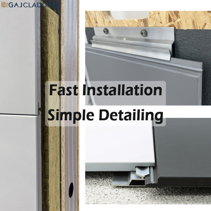Easy Installation Customized Facade Exterior Wall Cladding Pre-coated Fibre Cement Panels for Residential Buildings