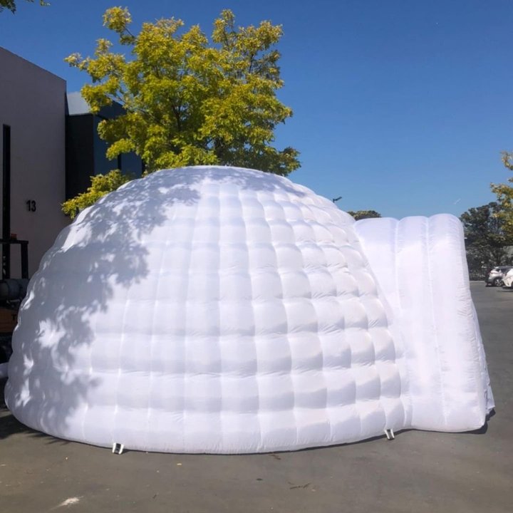 Inflatable Party Igloo Tent Factory Supply Oxford Cloth White Outdoor Party Event Backyard Inflatable Snow Disco Igloo Tent