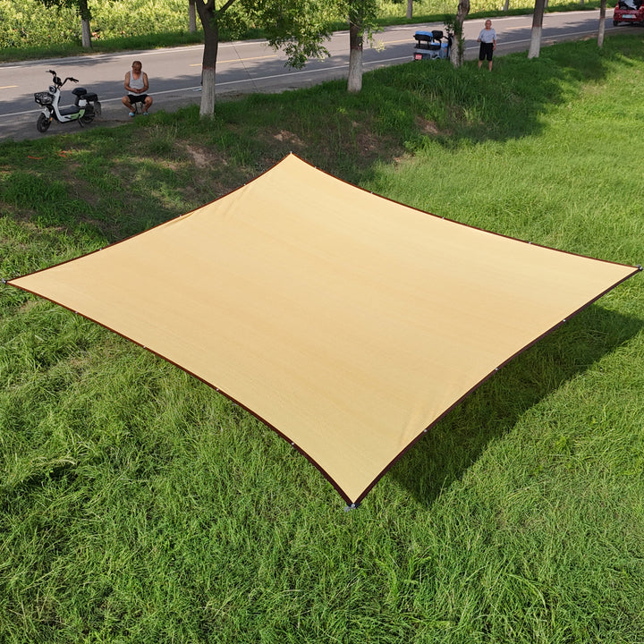 Patio Garden HDPE Woven Premium Square Shade Sails & Enclosure Nets with UV Protection Customizable Thickness for Outdoor Use