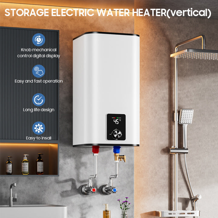 Customized OEM 50L 80L 100L 2000W Tank Storage Geyser Electric Shower Hot Water Heaters for Kitchen Bathroom