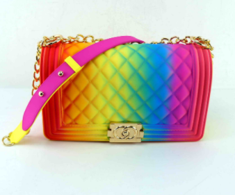 women jelly purse hand bags designer wholesale rainbow bag 2021 women ladies shoulder handbags candy jelly bags