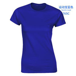 76000L women's t-shirts 180g  Round Neck Short Sleeve custom logo t shirt
