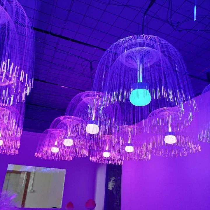 Indoor Jellyfish Pendant Light Jellyfish Chandelier Light Large Outdoor Christmas Decorations LED Jellyfish Lamp for Garden