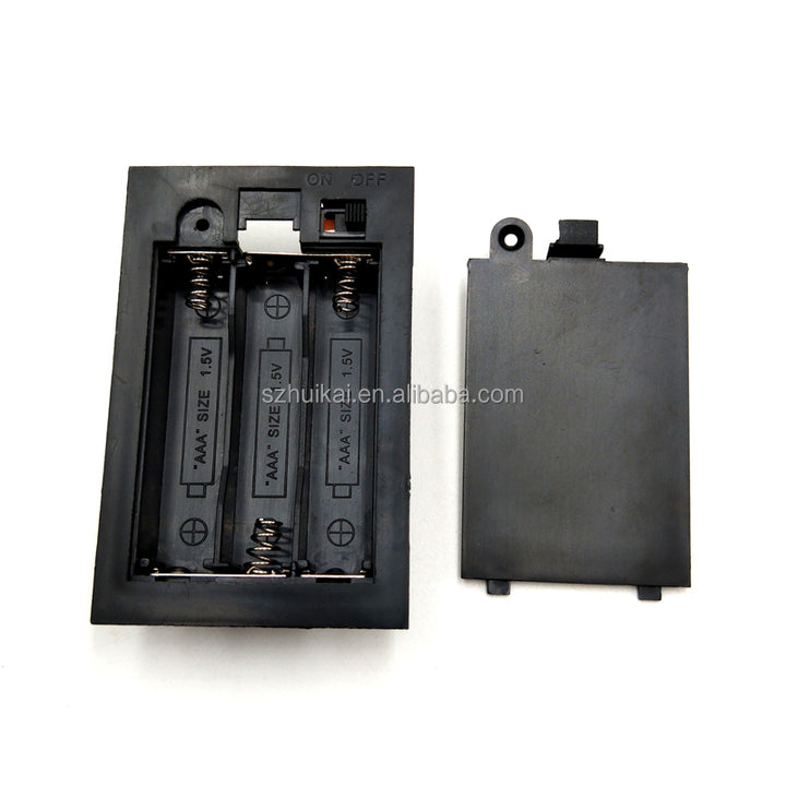 AAA Battery Holder White and Black Embedded Battery Pack Box 2AAA 3AAA 4AAA Battery Holder