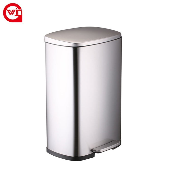 Modern Luxury Stainless Steel 5L 12L 20L 30L 50L Toilet Office Hotel 13 Gallon Big Kitchen Trash Can with Lid