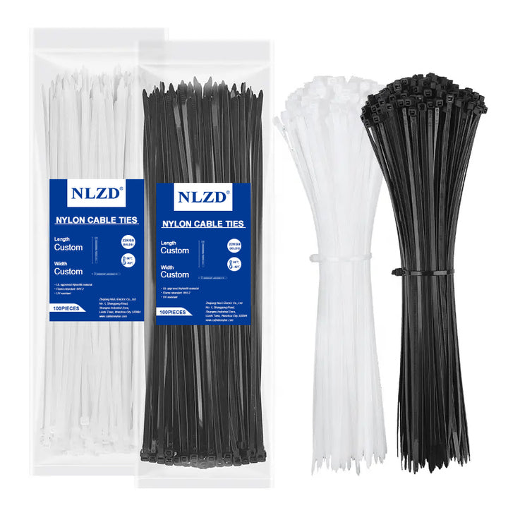 Self-Locking Nylon Cable Ties for Electrical & Industrial Use Various Lengths (100-550mm) Multiple Widths (2.5-12mm)