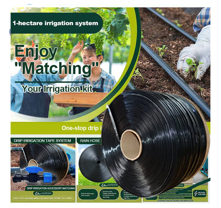 1 Hectare 1Acre PE Plastic Drip Tape 16mm Drip Hoses Complete Kit Drip Irrigation System Fittings Field Agricultural Irrigation