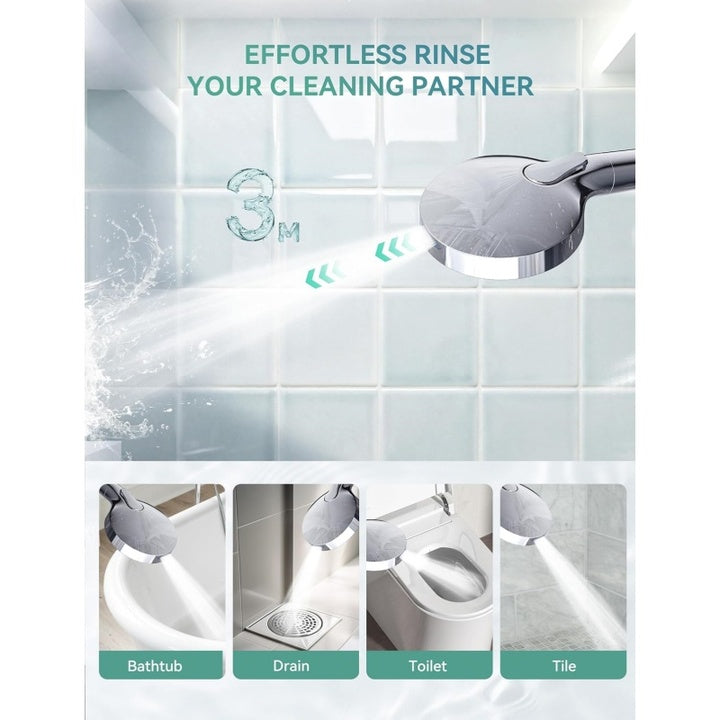 High Pressure Filtered Handheld Shower Head - 10 Mode SPA Spray with Visible Filter Beads, Hard Water Softener