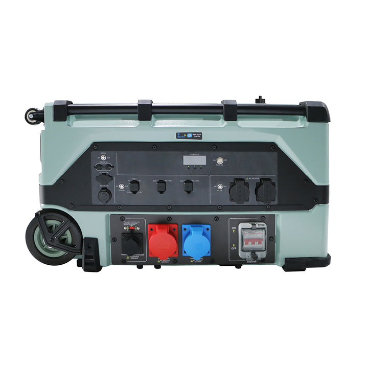 EU-US Certified 12000W Solar Wind Hybrid Power Generator High Safety Portable Energy System 10kwh LiFePO4 Battery Power Station