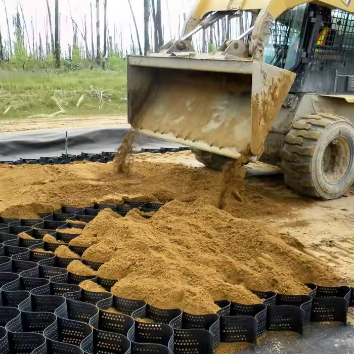 HDPE Geocell Textured/Perforated for Retaining Wall/Road Reinforcement