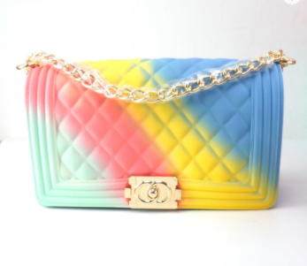 women jelly purse hand bags designer wholesale rainbow bag 2021 women ladies shoulder handbags candy jelly bags