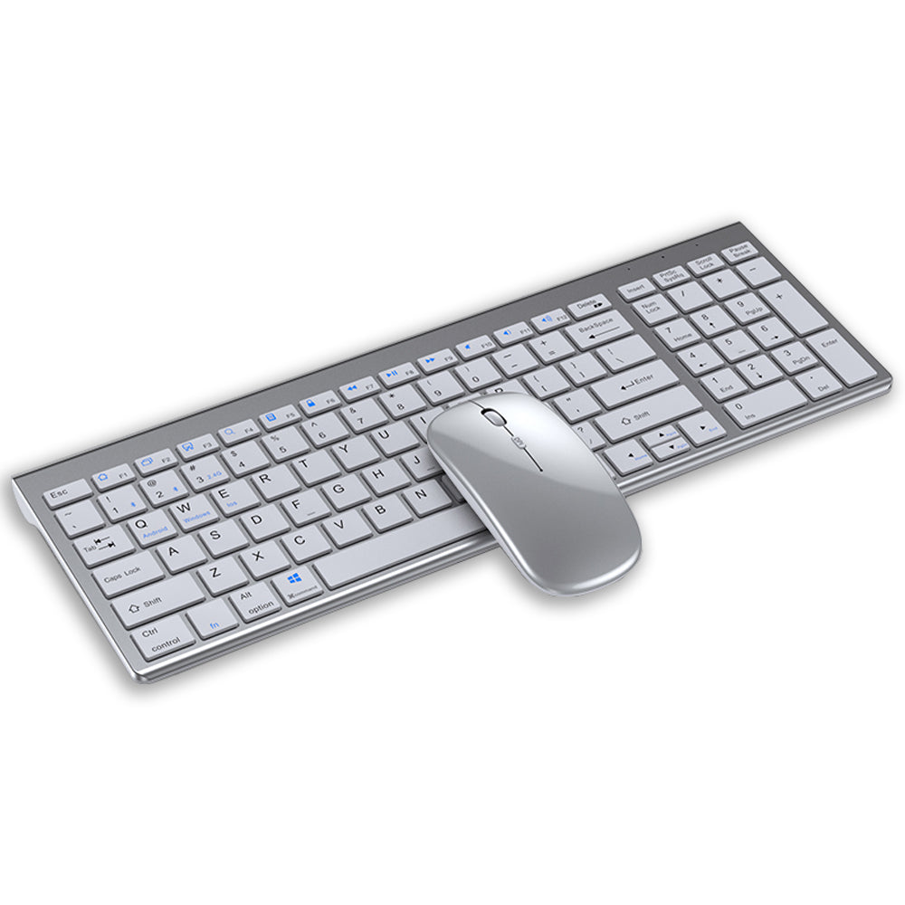 Hot Selling Product Portable BT 2.4G Wireless Keyboard And Mouse Combo for Windows Laptop Tablet
