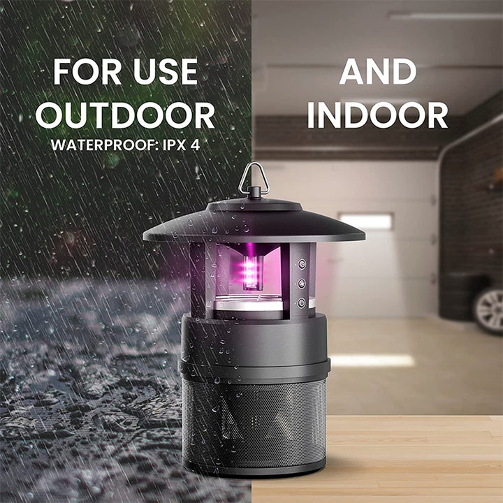Newest 12V 7W Intelligence UV LED Bug Zapper Indoor Electric Mosquito Killer Lamp Timing Function Sleep Mode Rechargeable