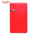 Retro Compact Refrigerator, Single Door Fridge, Adjustable Mechanical Thermostat with Chiller 92L Capacity