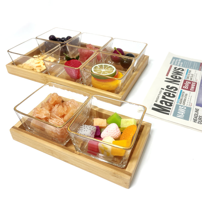 nuts chips fruits candy condiment snack food divided platter dry fruit serving dishes with bamboo tray