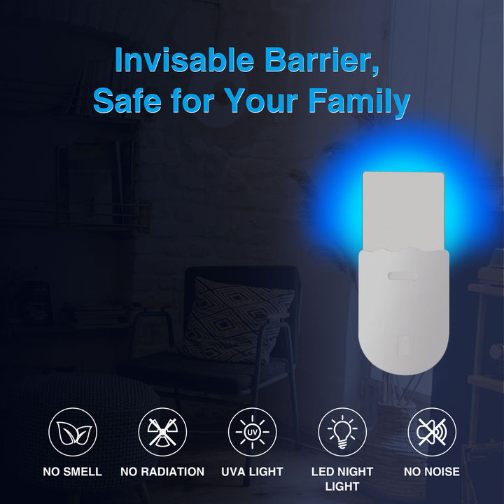 OEM ODM Indoor UV Light Attract Mosquitoes Plug in Sticky Fly Trap Flying Insect Trap