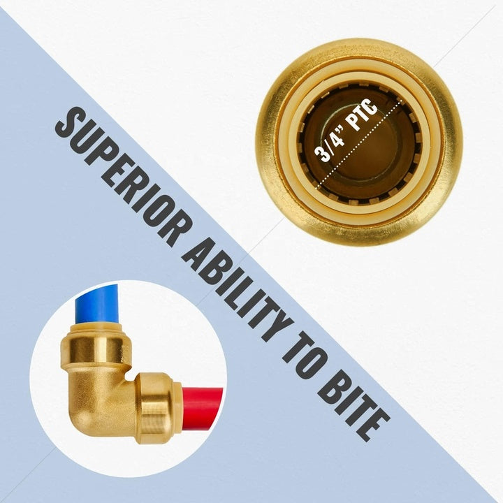 Top Quality All Types 1/2 3/4 1 Inch Push-Fit Fittings for PEX UPVC Copper Pipe