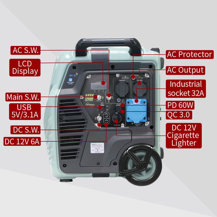 Hydrogen Generator Power Bank 5kw 5000w Portable Power Station with Solar Panels