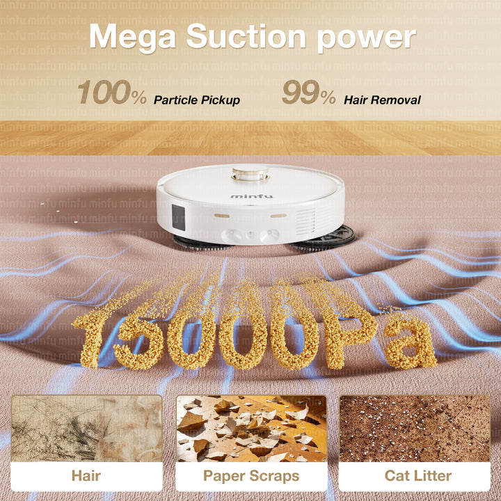 Robot Vacuum Cleaner and Mop All in Home Intelligent Self-Emptying Station Automatic Sweeping and Mopping Robot Vacume Household