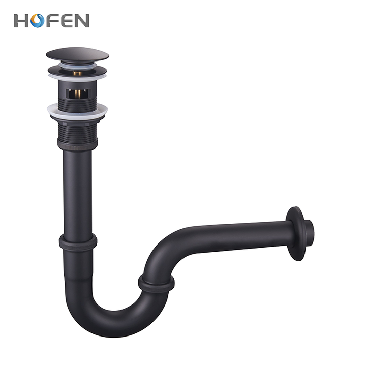 Modern G1-1/4' Bottle P Trap Wholesale Chrome Plated Brass P Drain Pipe for Bathroom Lavatory Use for Basin Waste