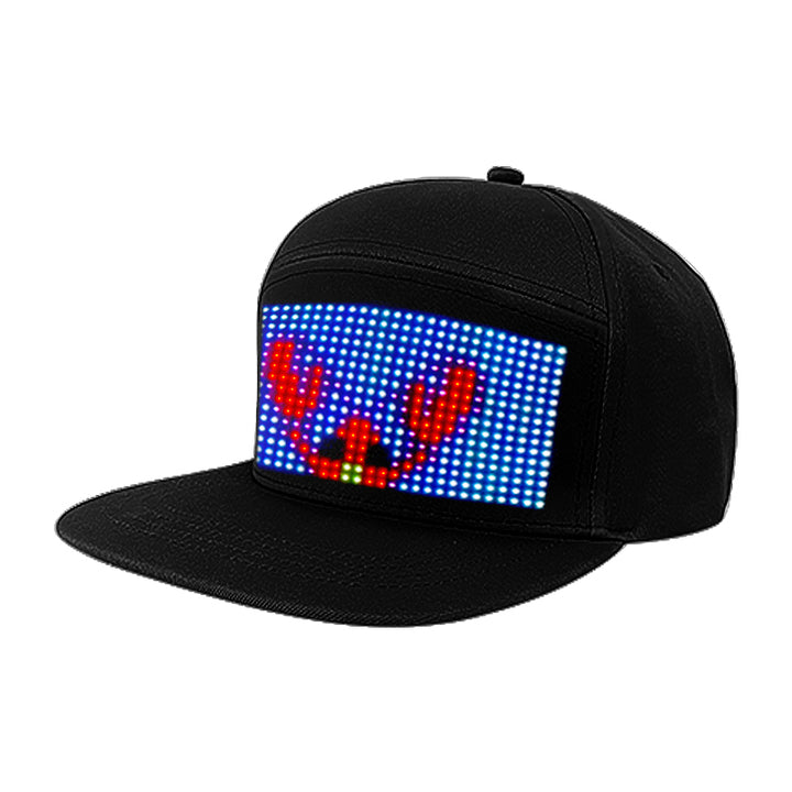 Personalized LED Pixel Cap Screen Hat LED Display Hat Cap Rolling LED Hat with Programmable Scrolling Message