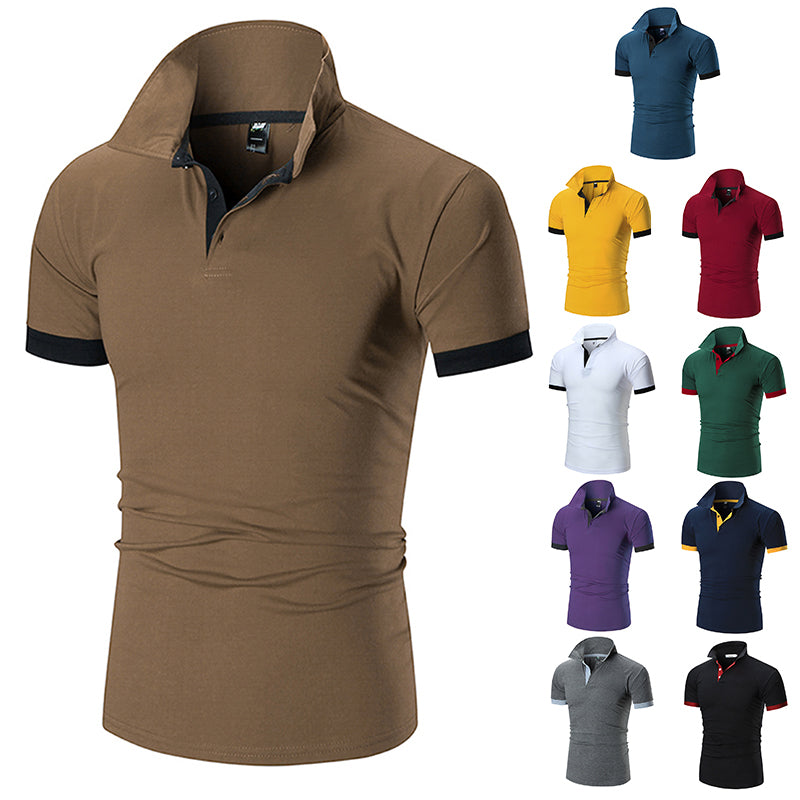 Custom Logo Embroidery Men's Summer New Short Sleeve Golf Sports Camiseta Plain Polo Shirts