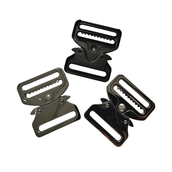 High Quality Luxury Zinc Alloy Quick-Release Bag Buckles Premium Industrial-Grade Zinc Alloy Tactical Quick-Release Buckle 40mm