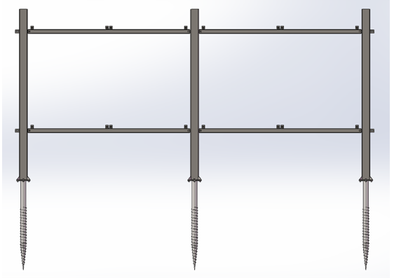 Yuens Vertical Solar Fence Solar Panel Ground Mounting Brackets Solar Frame
